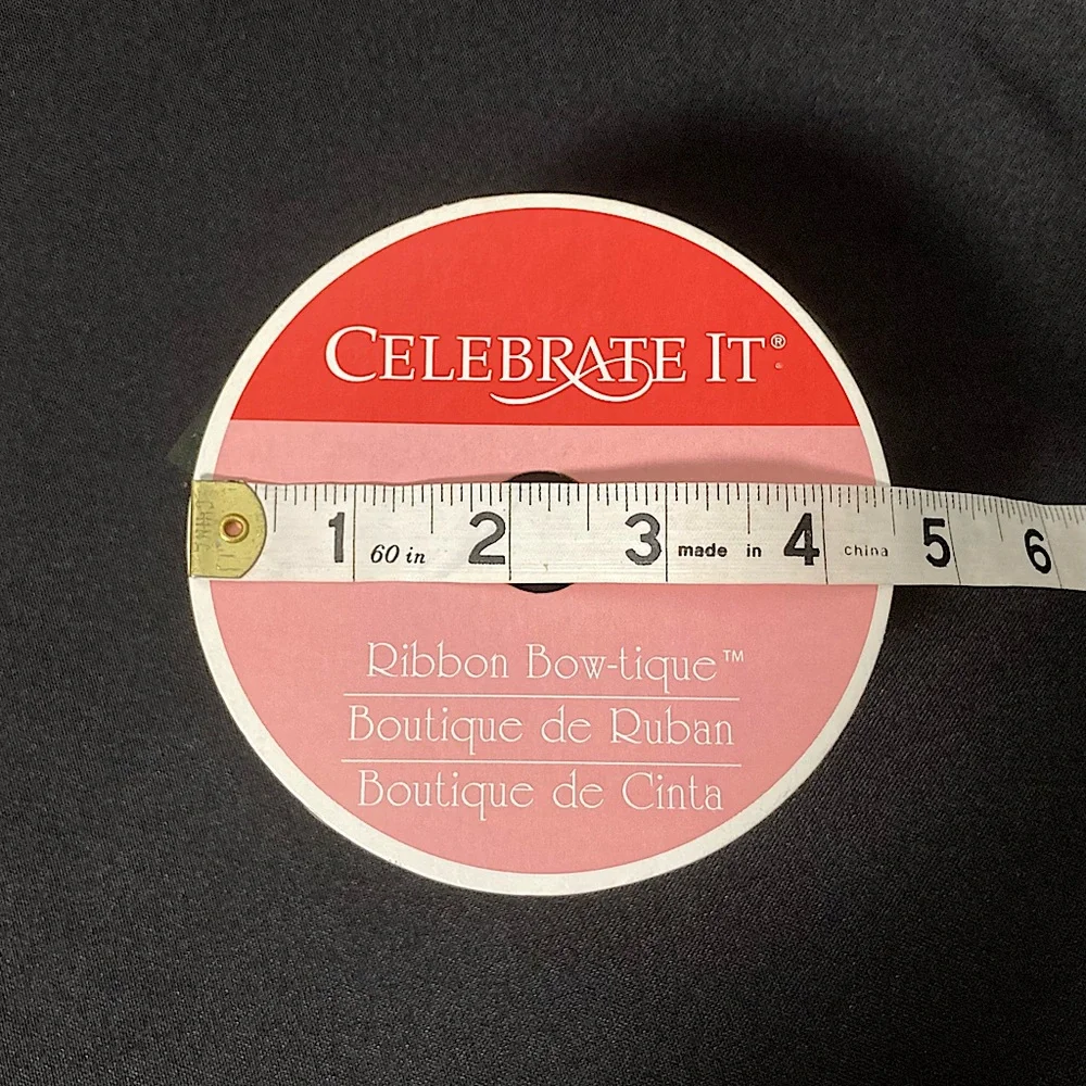 ❤️‍🔥⭐️ Celebrate It Green Braid Pattern Wire Edge Craft Ribbon 2.5” x 300”